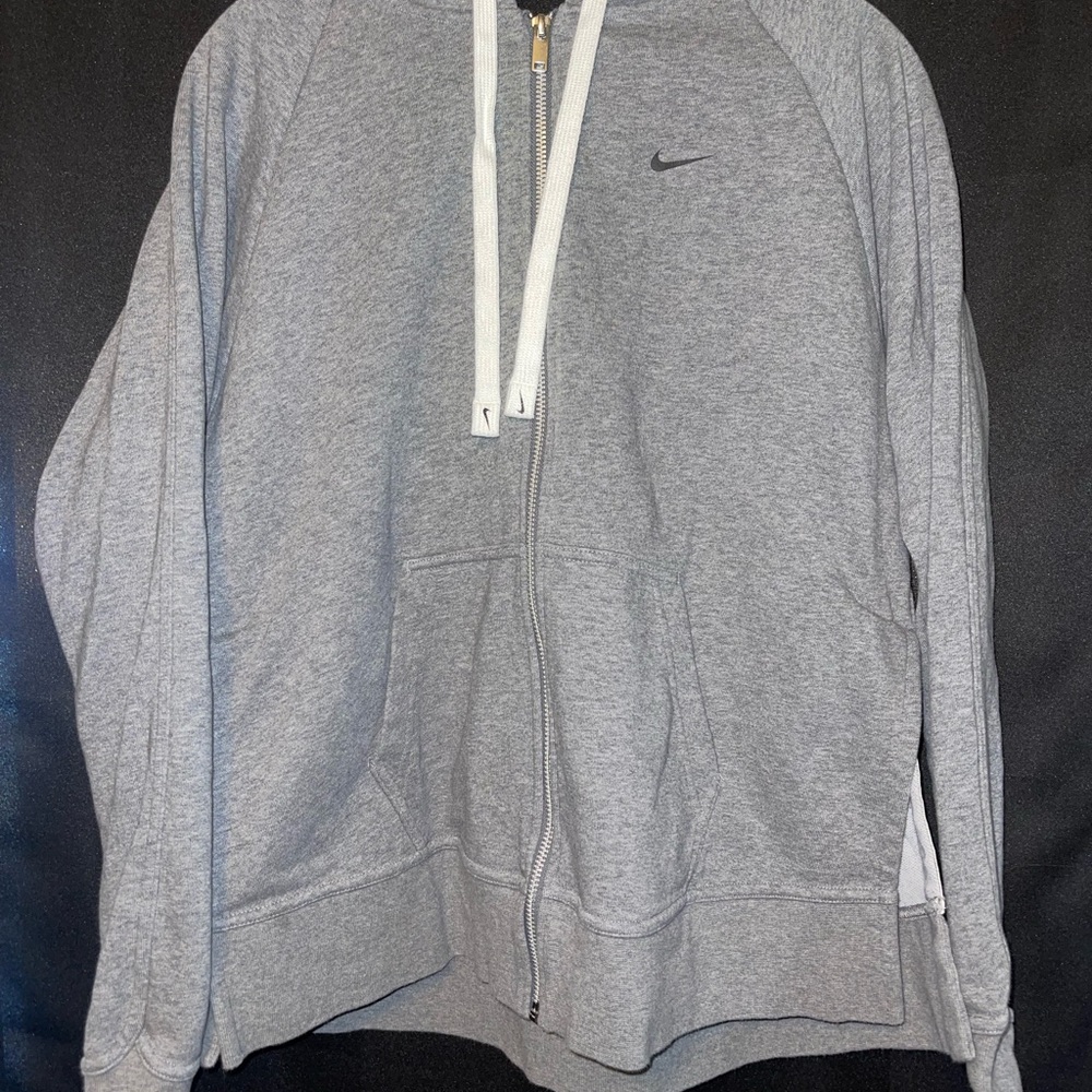 Nike Gray Zip-Up Hoodie